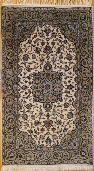 R7765 Vintage Persian Kashan Carpet