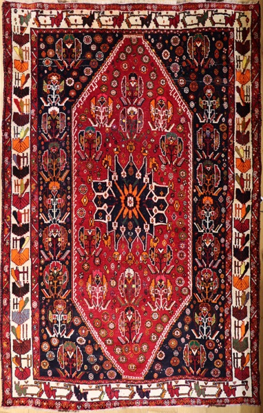R5794 Vintage Persian Shiraz Carpet