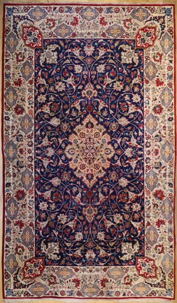 R7550 Vintage Persian Tabriz Carpet