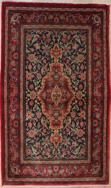 R6957 Vintage Qum Persian Rug