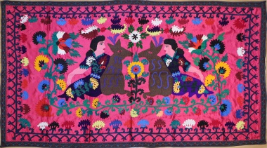 R4855 Vintage Silk Suzani Embroidery