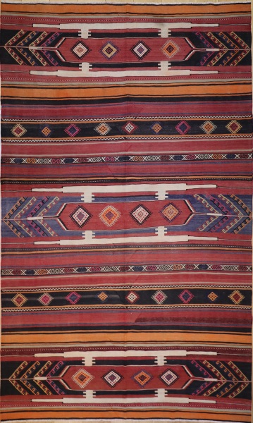 R5055 Vintage Sivas Turkish Kilim