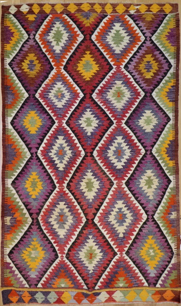 R8701 Vintage Turkish Antalya Kilim Rug