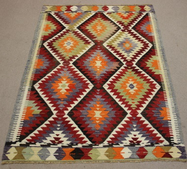 Vintage Turkish Antalya Kilim Rug R8706