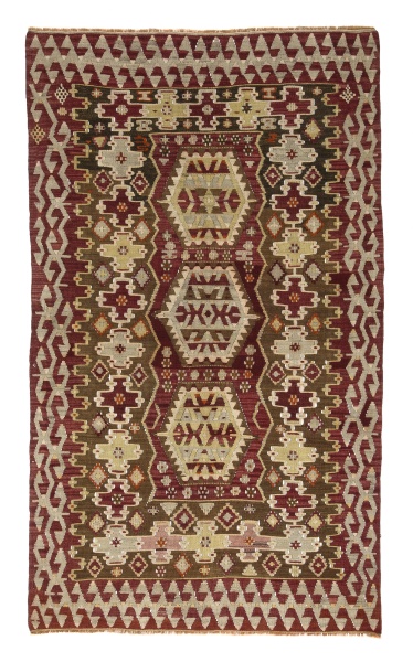 R7835 Vintage Turkish Esme Kilim Rug