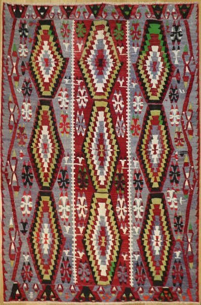 R9071 Vintage Turkish Esme Kilim Rugs