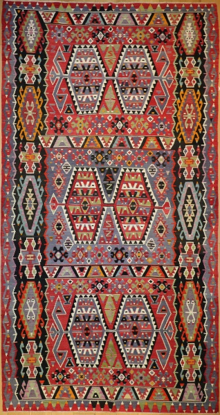 R7831 Vintage Turkish Esme Kilim Rugs