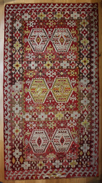 R8216 Vintage Turkish Esme Kilim Rugs