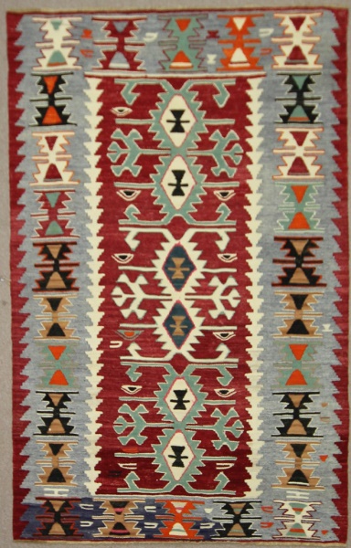 Vintage Turkish Esme Kilim Rugs R7841