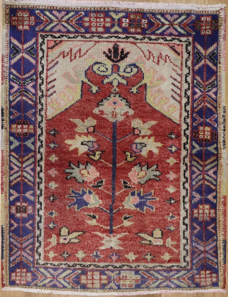 R7651 Vintage Turkish Gordes Rug