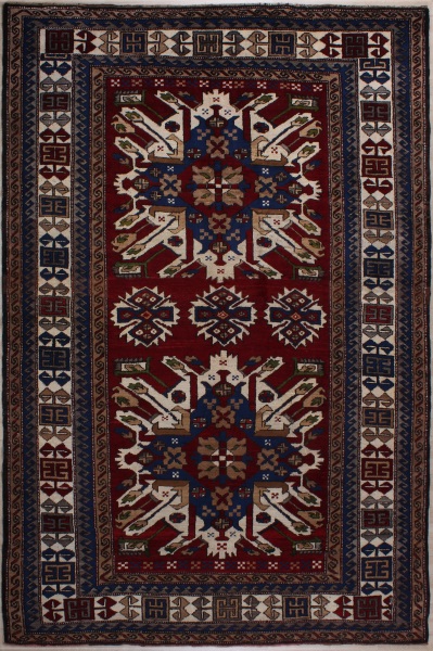 R5332 Vintage Turkish Kars Carpet