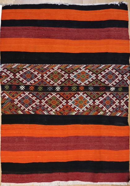 F537 Vintage Turkish Kilim Cicim Rugs