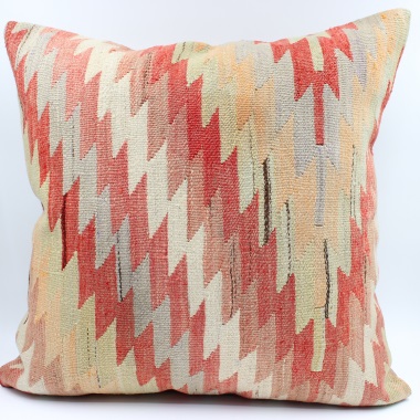 XL496 Vintage Turkish Kilim Cushion Cover