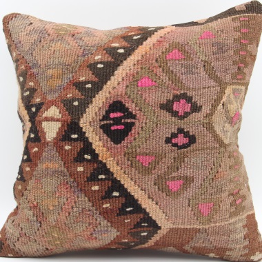 M912 Vintage Turkish Kilim Cushion Cover