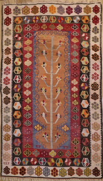 R9401 Vintage Turkish Kilim Rug