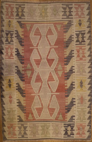 R5058 Vintage Turkish Kilim Rug