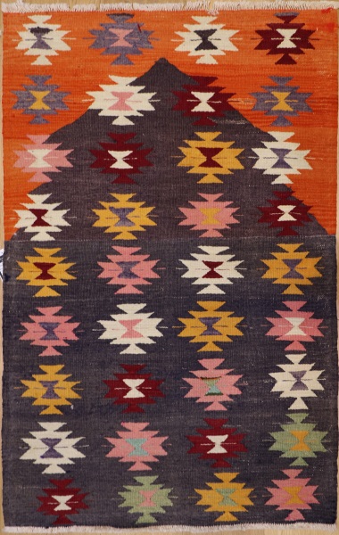 R6425 Vintage Turkish Kilim Rug