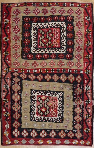 R6608 Vintage Turkish Kilim Rug