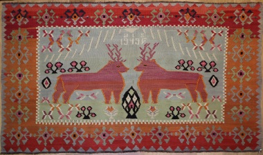 R8048 Vintage Turkish Kilim Rug