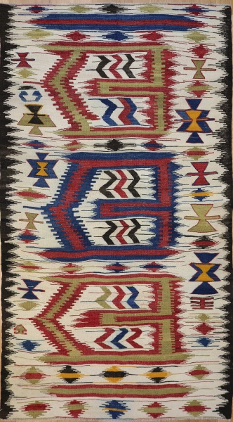 R8053 Vintage Turkish Kilim Rug