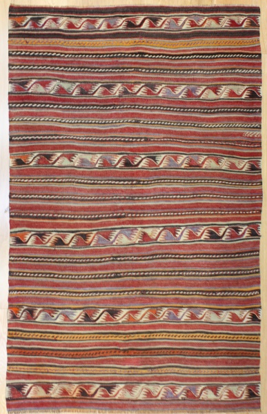 R8126 Vintage Turkish Kilim Rug