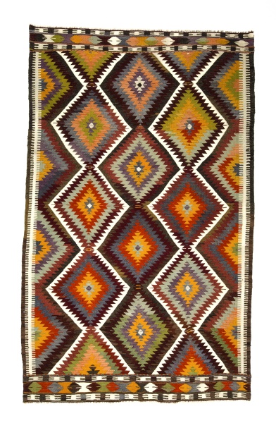 R8225 Vintage Turkish Kilim Rug