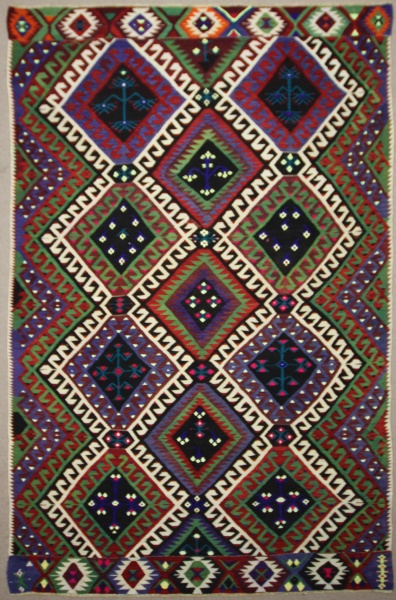 Vintage Turkish Kilim Rug R7853