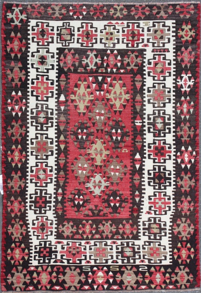 Vintage Turkish Kilim Rugs R7524