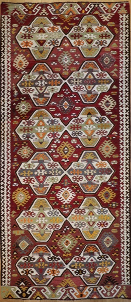 R7863 Vintage Turkish Kilim Rugs UK