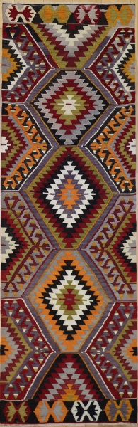 R8205 Vintage Turkish Kilim Runner