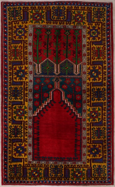 R4422 Vintage Turkish Konya Rugs