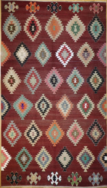 R9079 Vintage Turkish Koprubasi Kilim Rug