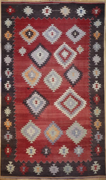 R9083 Vintage Turkish Koprubasi Kilim Rugs