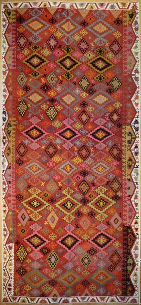 R7518 Vintage Turkish Large Kilim Rugs