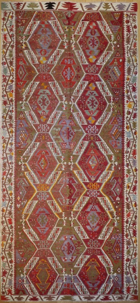 R8014 Vintage Turkish Large Kilim Rugs