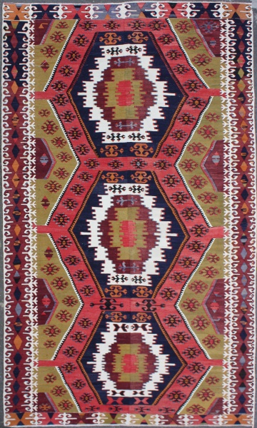 Vintage Turkish Large Kilim Rugs R7525