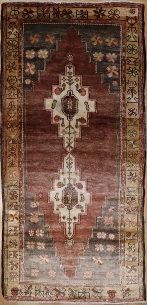 R6781 Vintage Yoruk Turkish Rug