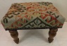 R7748 - Antique Kilim Covered Footstools