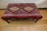 R5966 Antique Kilim Covered Ottoman Tables