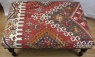 Antique Kilim Ottoman Coffee Table R7449