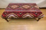 R4735 Antique Kilim Ottoman Stool Table
