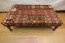 R5230 Antique Turkish Kilim Ottoman Stool Table