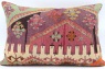 D487 Antique Turkish Kilim Pillow Cover
