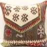 XL489 Antique Turkish Kilim Pillow Covers