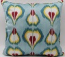Blue Ikat Silk Cushion Pillow Covers-i165