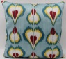 Blue Ikat Silk Cushion Pillow Covers-i168