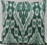 Green Ikat Silk Cushion Pillow Covers-i170