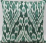 Green Silk Ikat Pillow Cover - i259