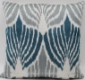 Grey Blue Silk Ikat Cushion Covers - i209