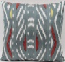 Grey Silk Ikat Cushion Covers - i206